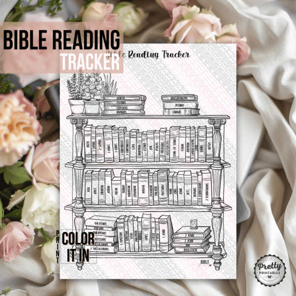 Bible Reading Tracker: Print and Color