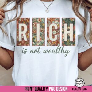 Boho Christian PNG: Proverbs 13:7