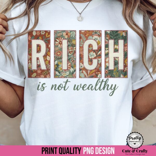 Boho Christian PNG: Proverbs 13:7