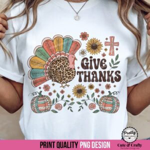 Give Thanks Christian Fall PNG