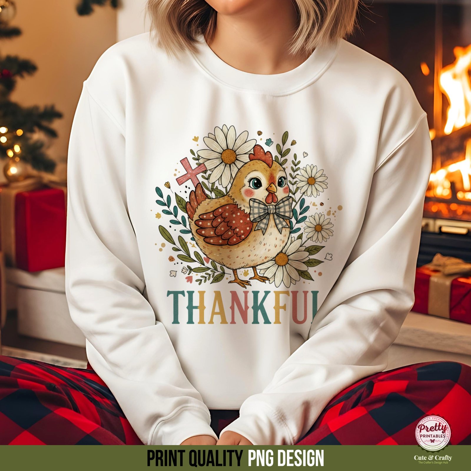 Boho Thankful Christian Design - Image 2