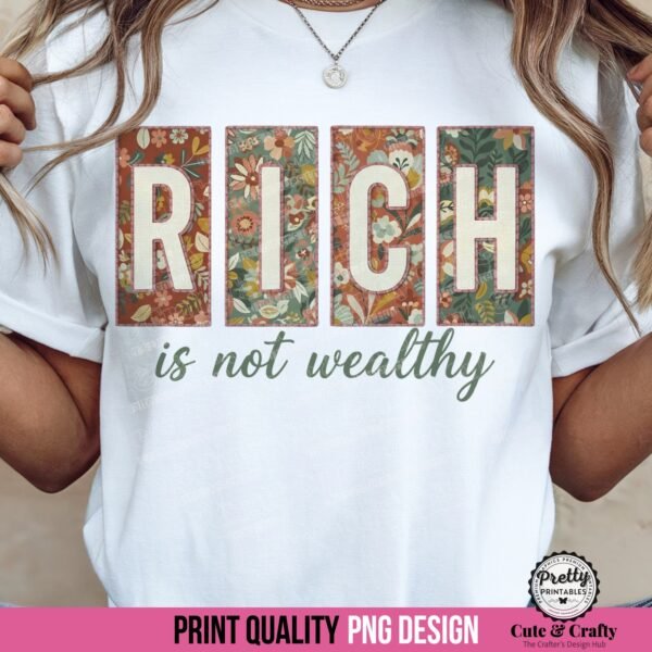 Boho Christian PNG: Proverbs 13:7