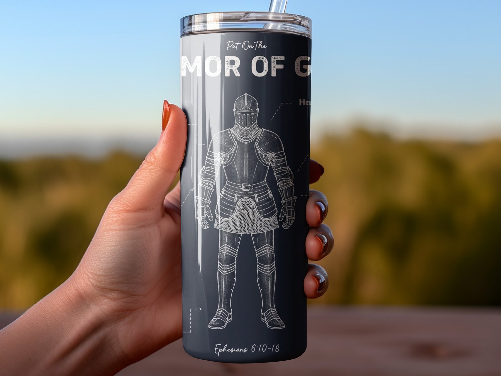 Armor of God Blueprint Tumbler Wrap - Image 3
