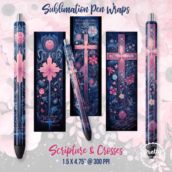 Bible Scripture Pen Wraps for Women - Christian