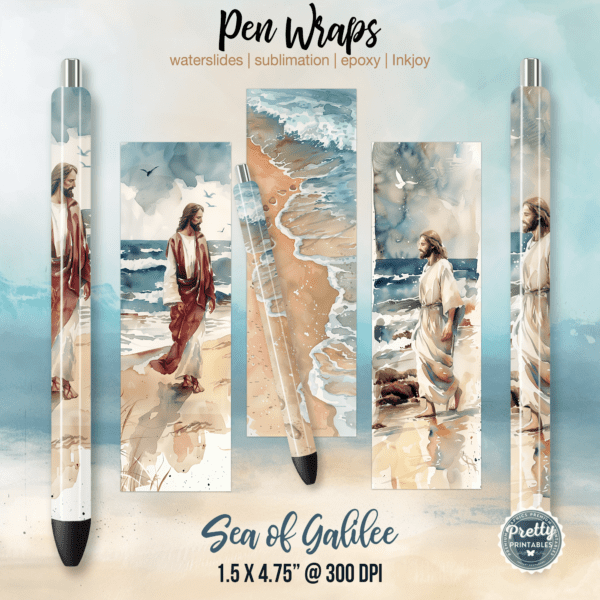 Jesus at Sea of Galilee Pen Wraps